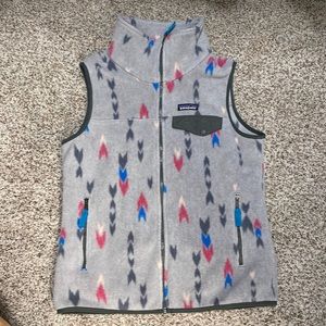 Patagonia women’s synchilla vest, Wish Tails print